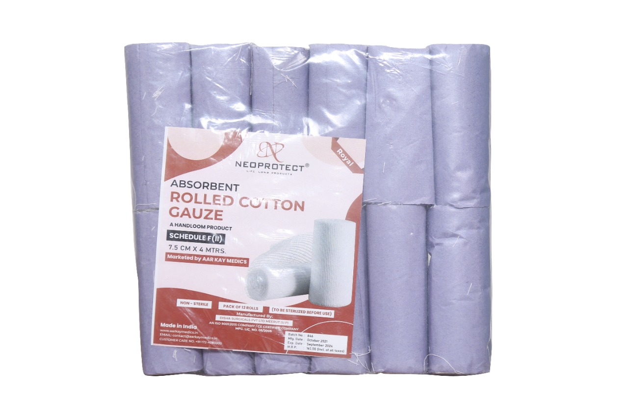 Royal Absorbent Rolled Cotton Gauze – Aarkay Medics